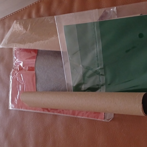 💙🐾faux leather, Gray And Whire Fabric and fabric adhesive patches - Picture 4 of 16